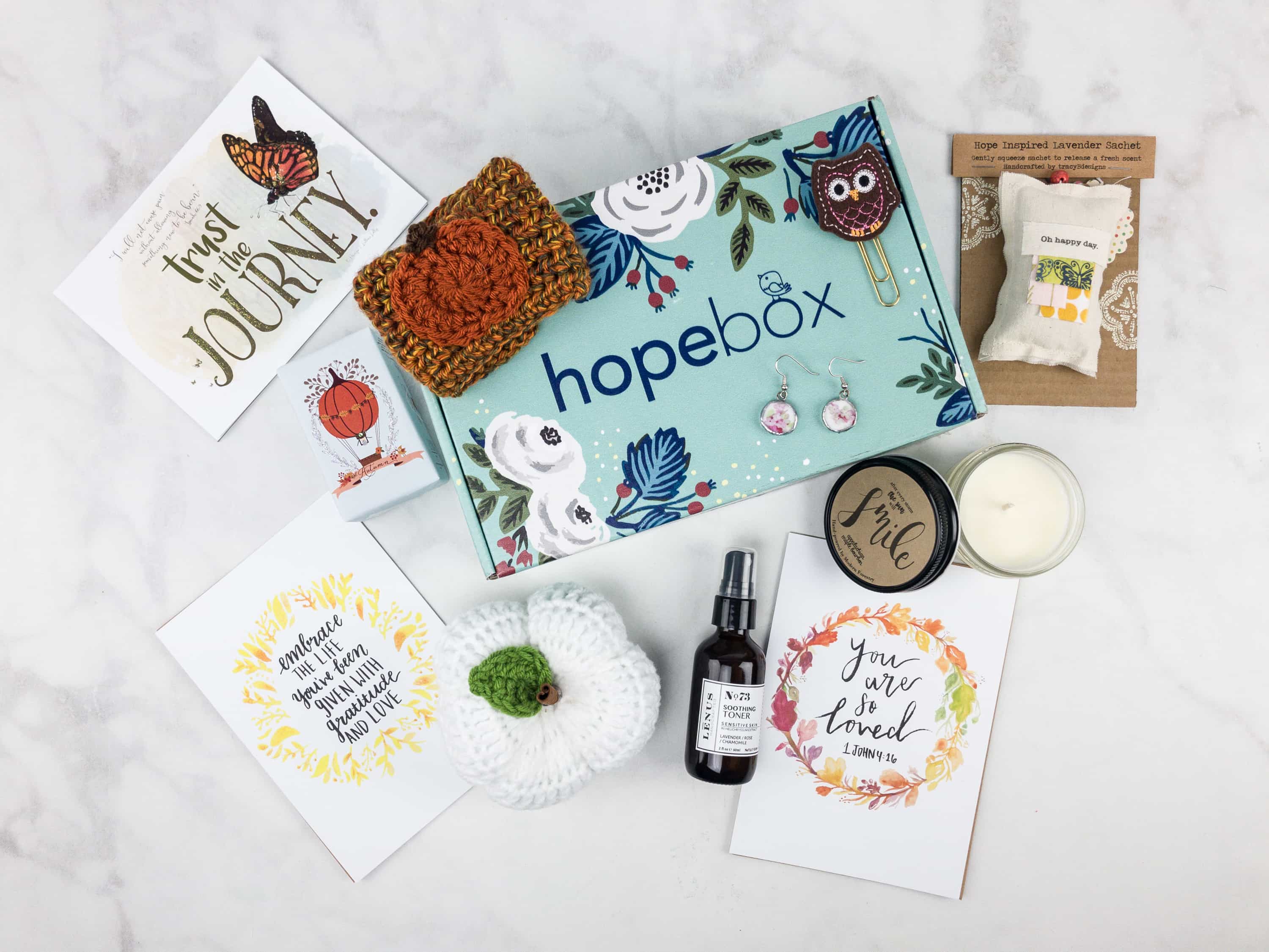 Hopebox October 2017 Subscription Box Review