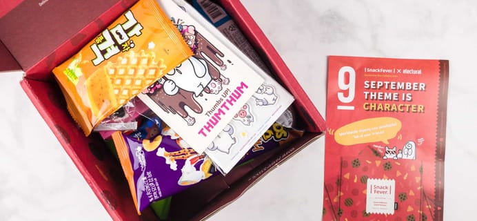September 2017 Snack Fever Subscription Box Review + Coupon