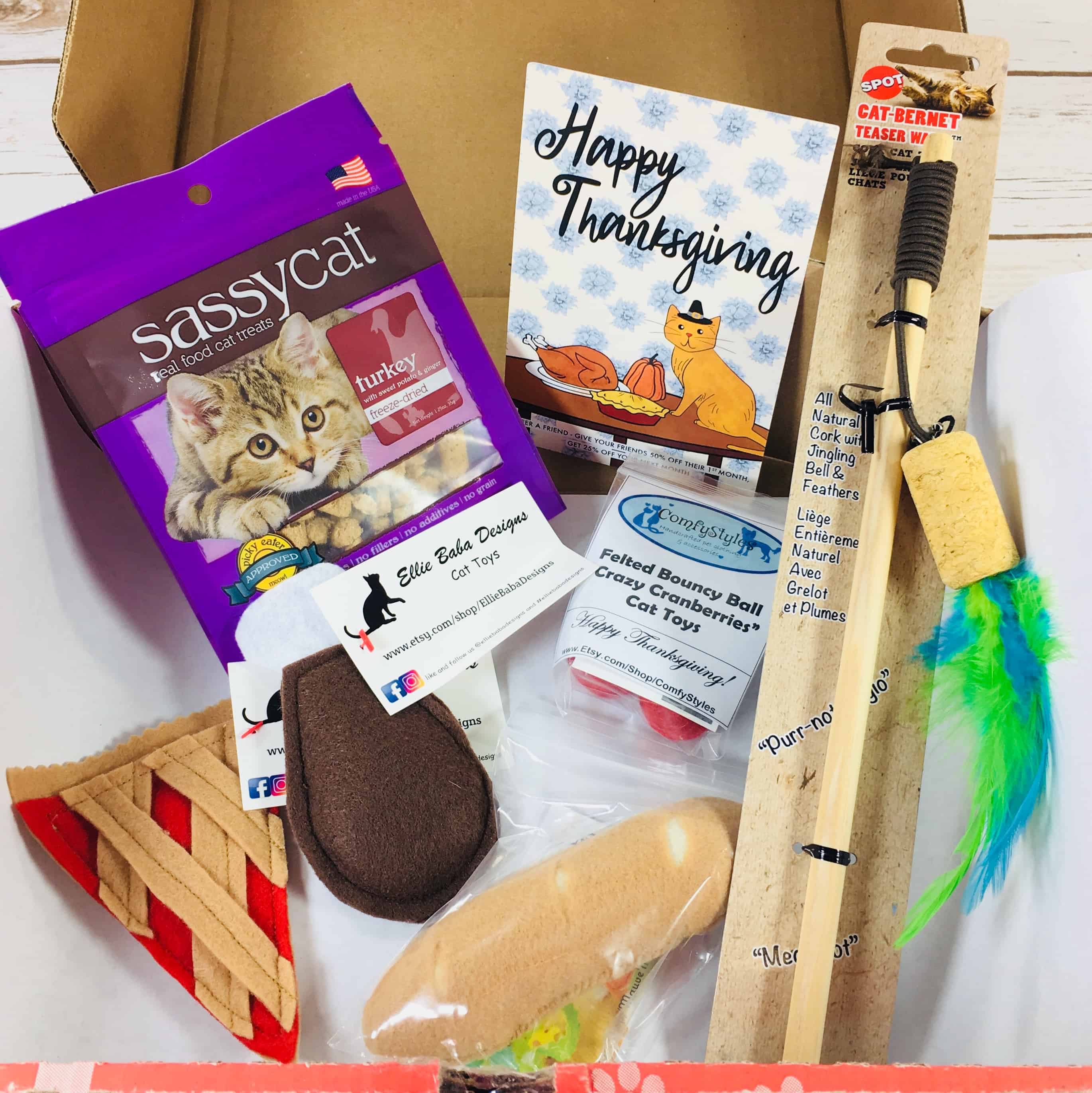 PetGiftBox November 2017 Cat Subscription Box Review + 50% Off Coupon