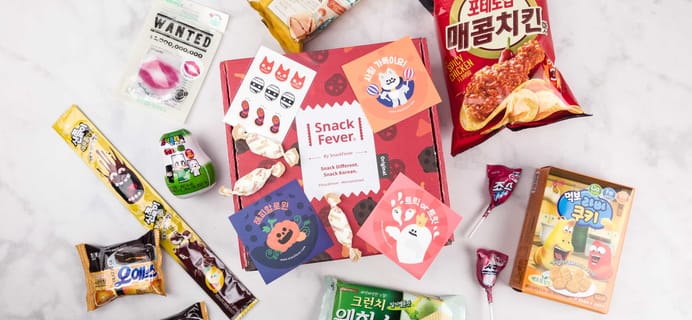 October 2017 Snack Fever Subscription Box Review + Coupon