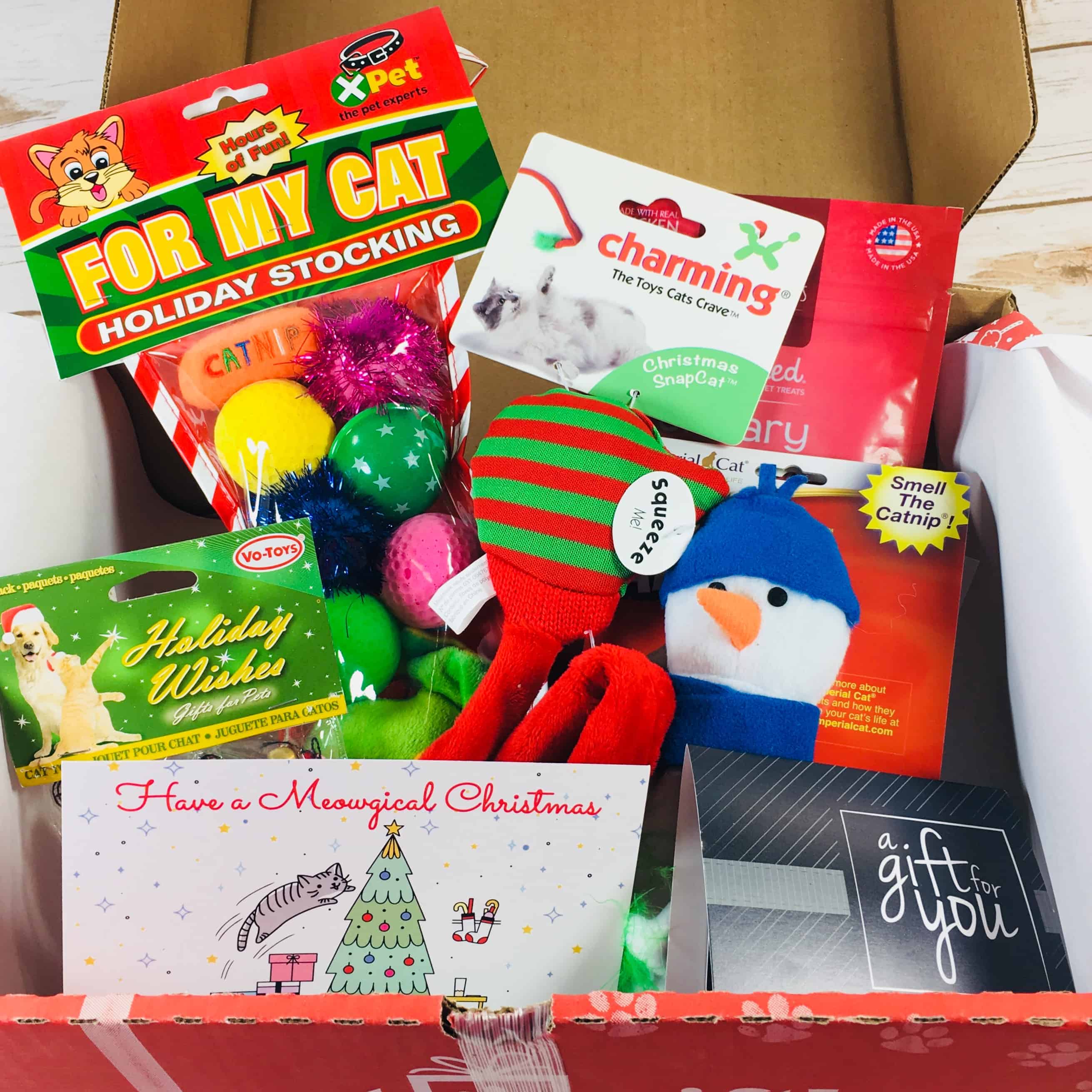 PetGiftBox December 2017 Cat Subscription Box Review + 50% Off Coupon