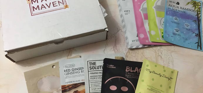 Beauteque Mask Maven November 2017 Subscription Box Review + Coupon