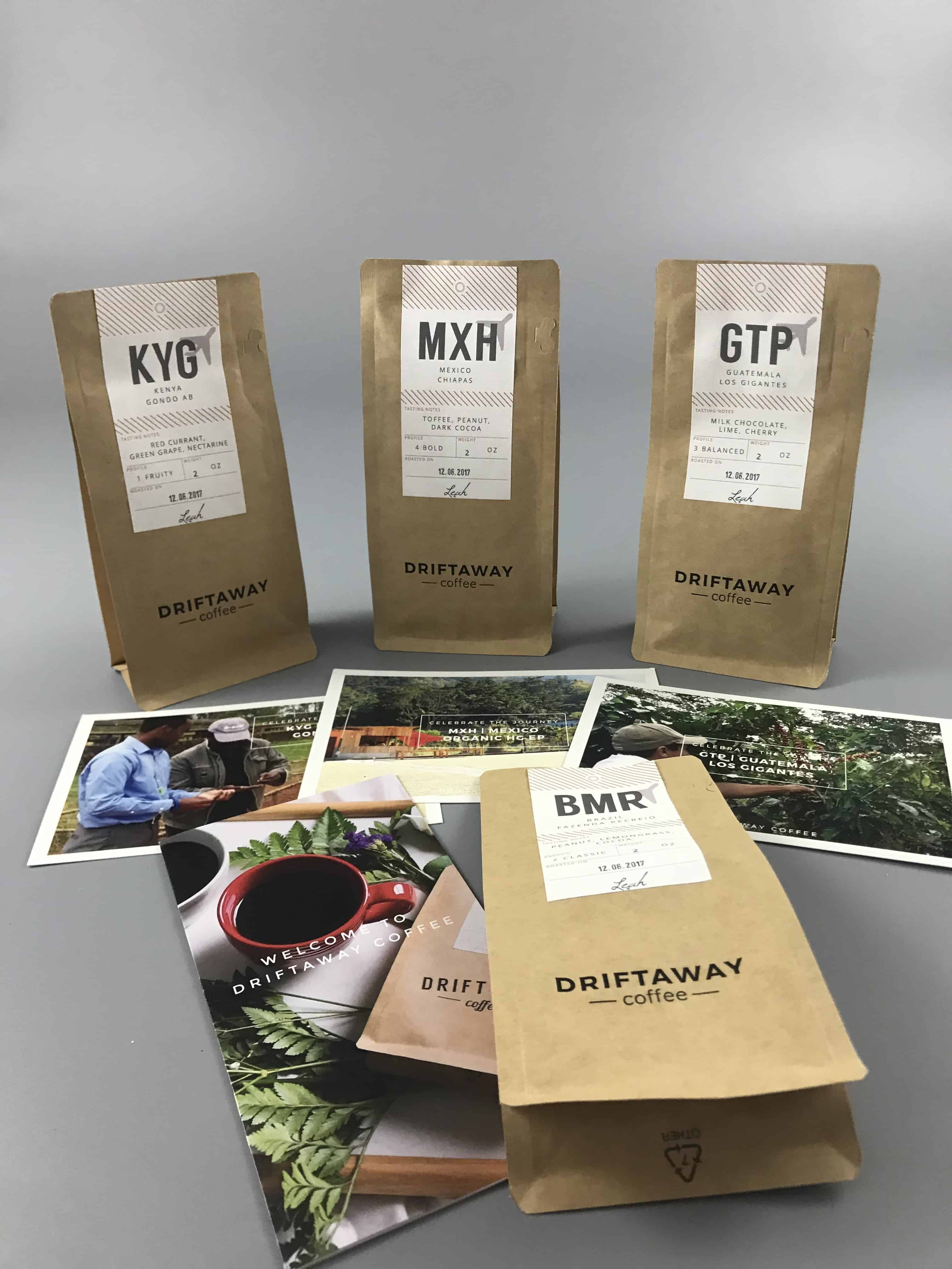 Driftaway Coffee December 2017 Subscription Box Review