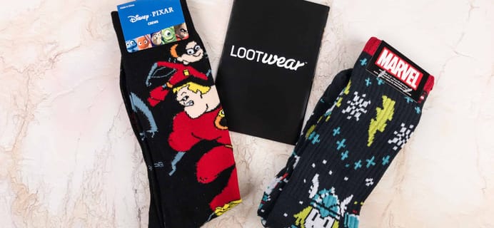 Loot Socks by Loot Crate November 2017 Subscription Box Review & Coupon
