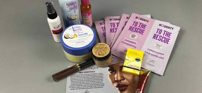 COCOTIQUE November 2017 Subscription Box Review + Coupon