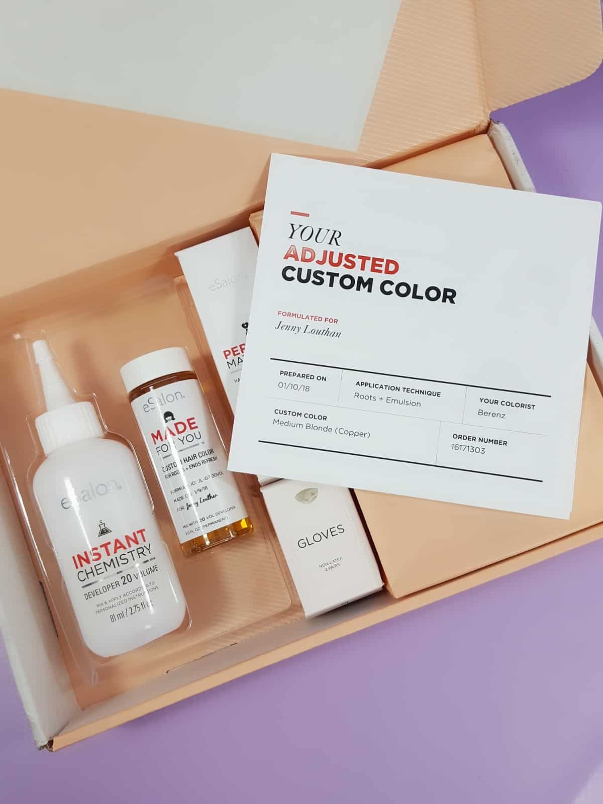 January 2018 eSalon Custom Hair Color Subscription Review + Coupon