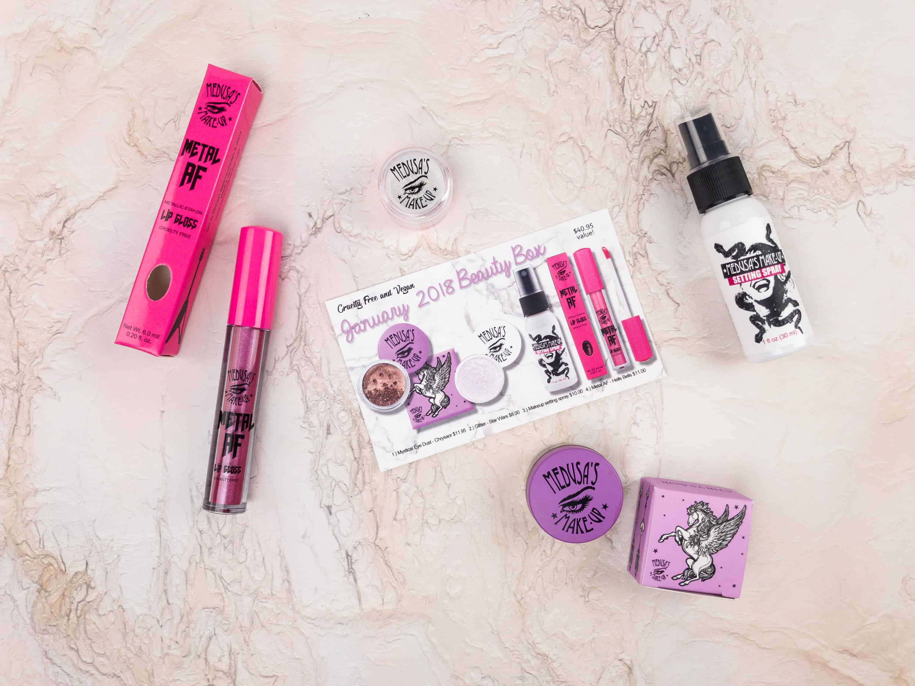 Medusa’s MakeUp Beauty Box Subscription Box Review – January 2018