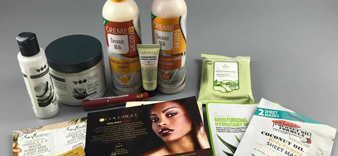 COCOTIQUE December 2017 Subscription Box Review + Coupon