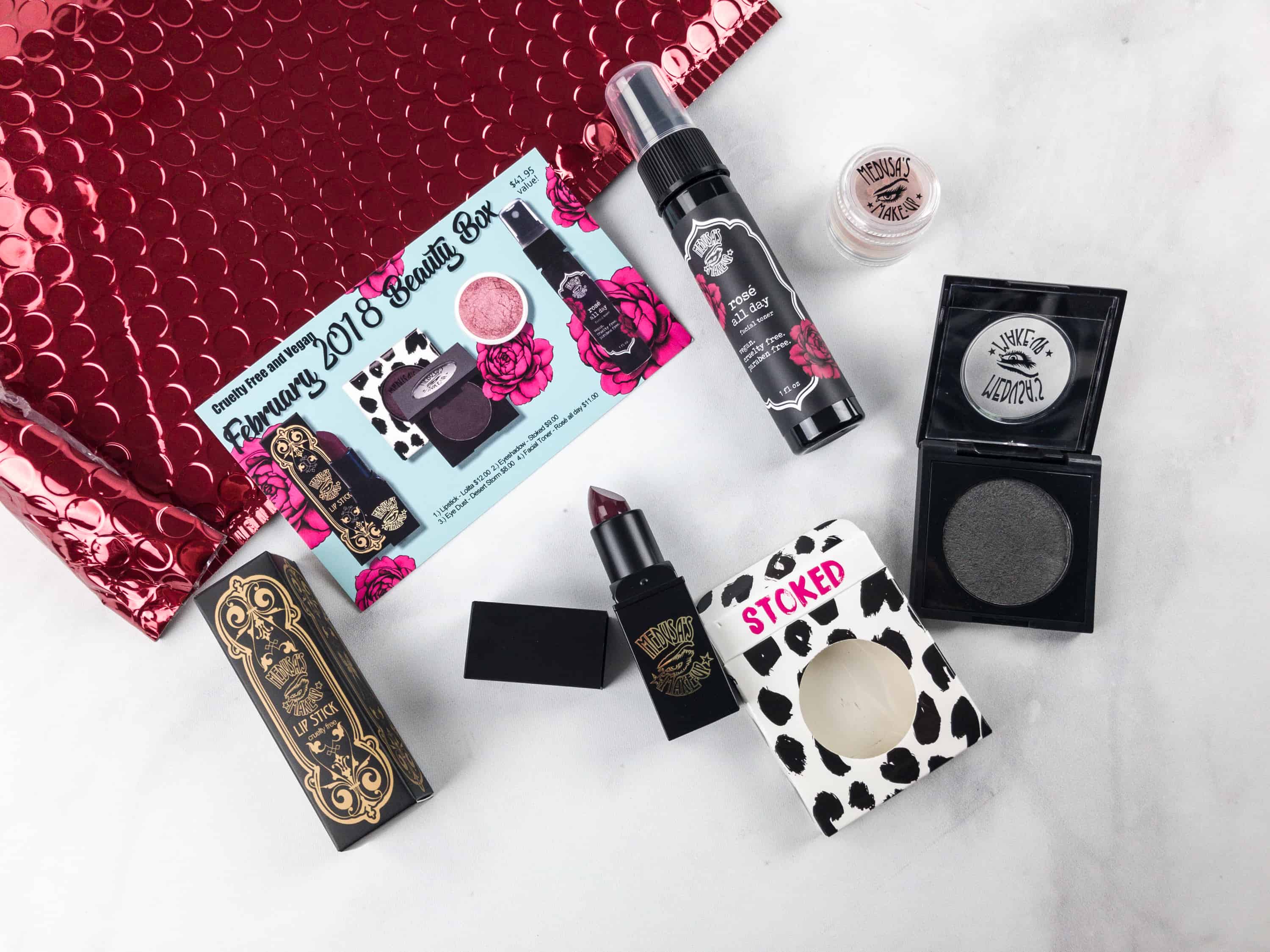 Medusa’s MakeUp Beauty Box Subscription Box Review – February 2018