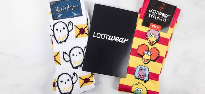 Loot Socks by Loot Crate January 2018 Subscription Box Review & Coupon