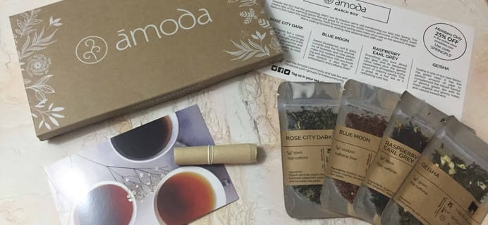 Amoda Tea March 2018 Subscription Box Review + Coupon!