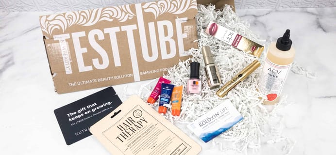 New Beauty Test Tube March 2018 Subscription Box Review