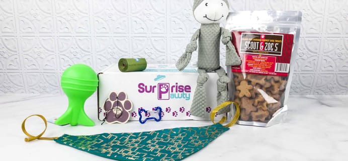 Surprise Pawty March 2018 Subscription Box Review + Coupon