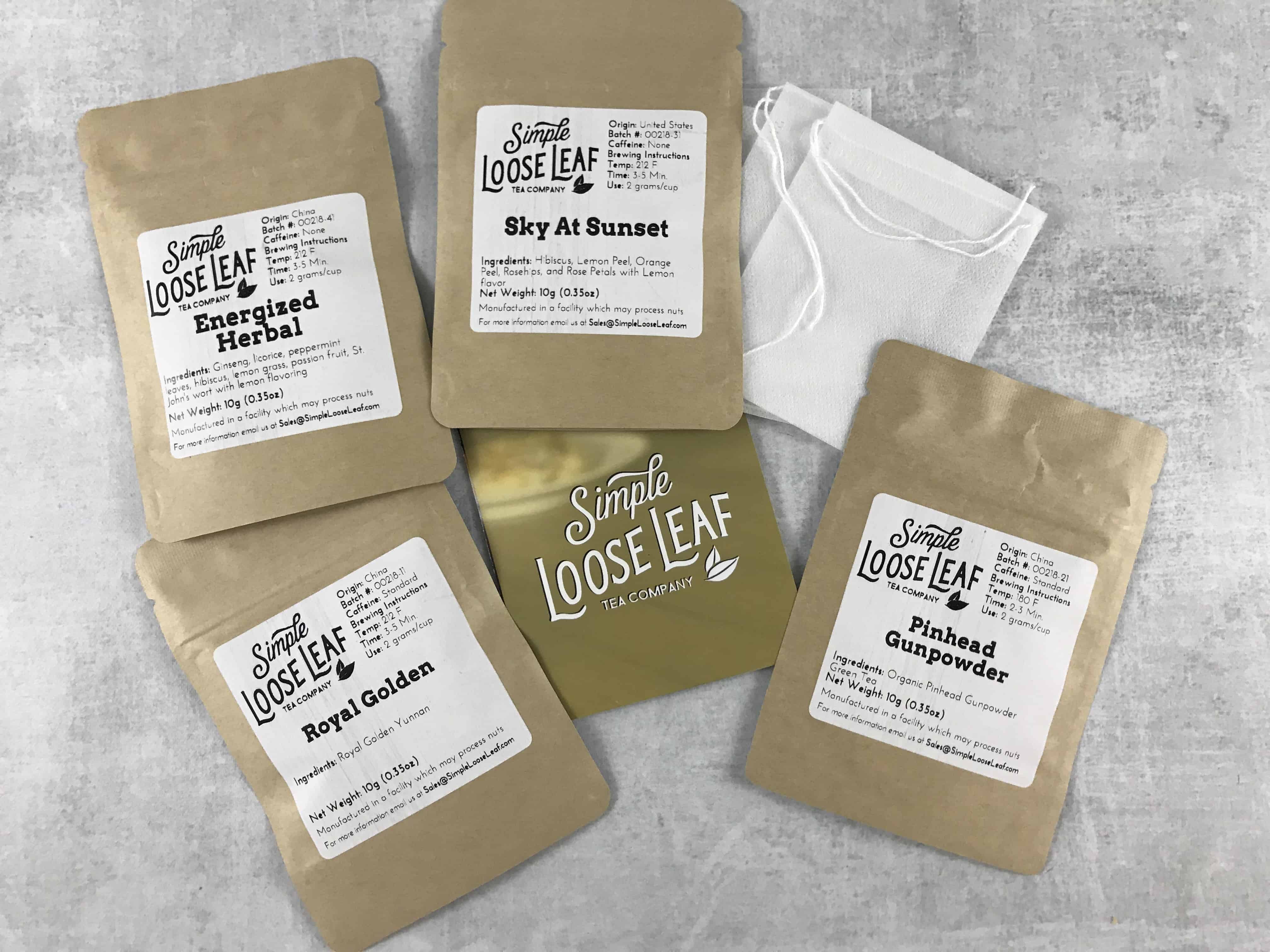 Simple Loose Leaf Tea March 2018 Subscription Box Review + Coupon!