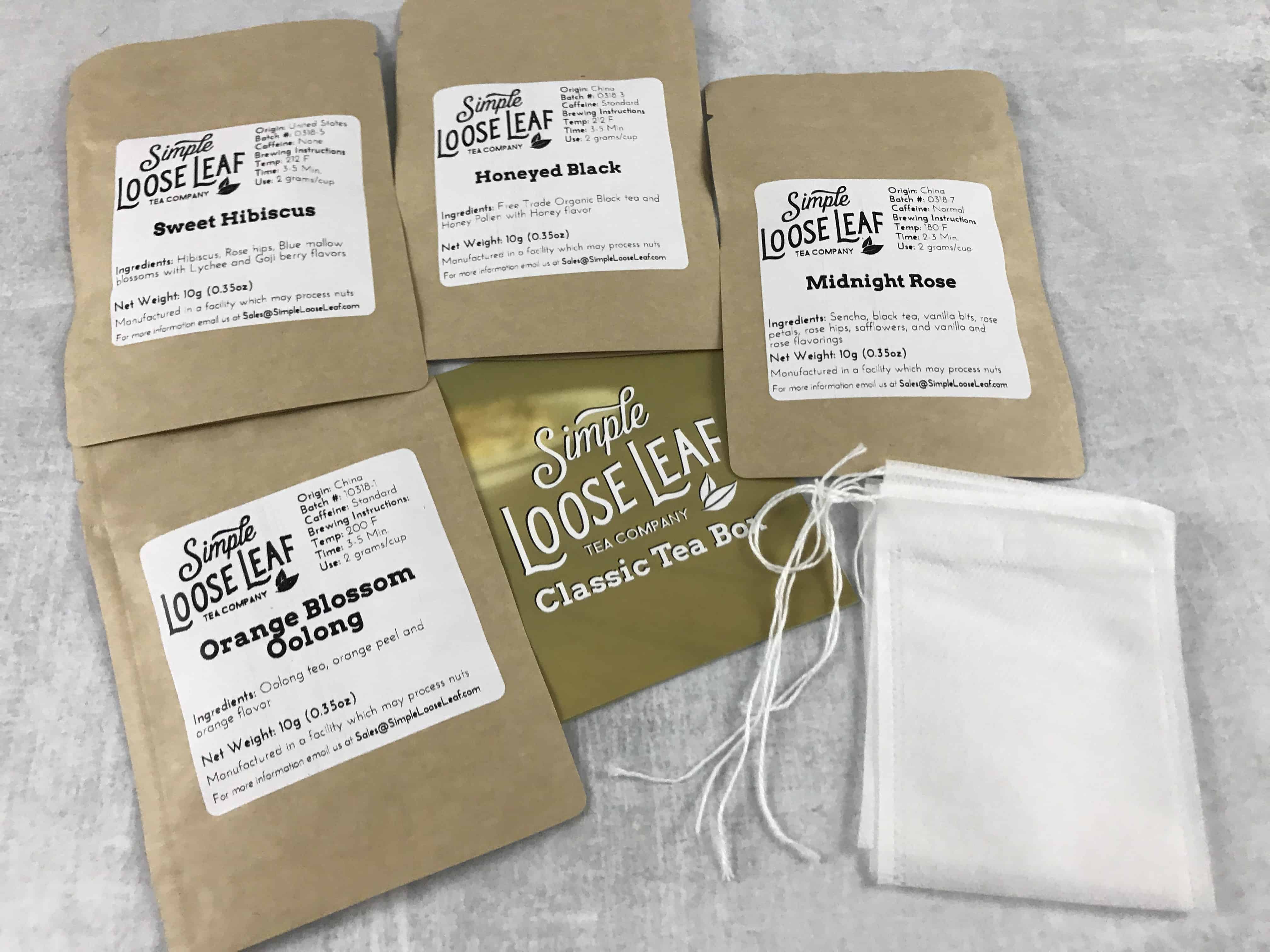 Simple Loose Leaf Tea April 2018 Subscription Box Review + Coupon!