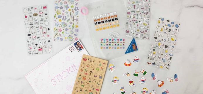 Stickii Club April 2018 Subscription Box Review – Cute Pack!