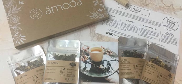 Amoda Tea April 2018 Subscription Box Review + Coupon!
