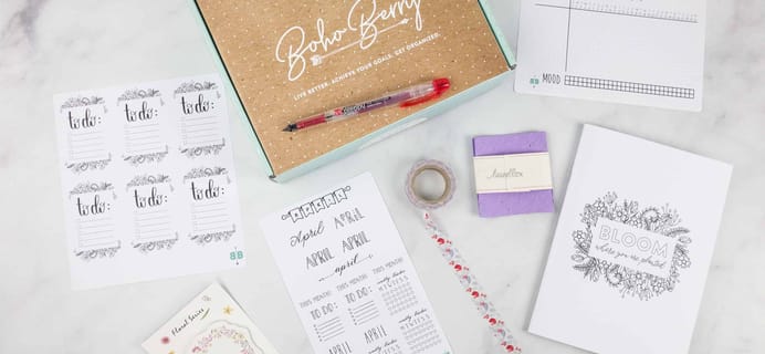 Boho Berry Box April 2018 Subscription Box Review & Coupon
