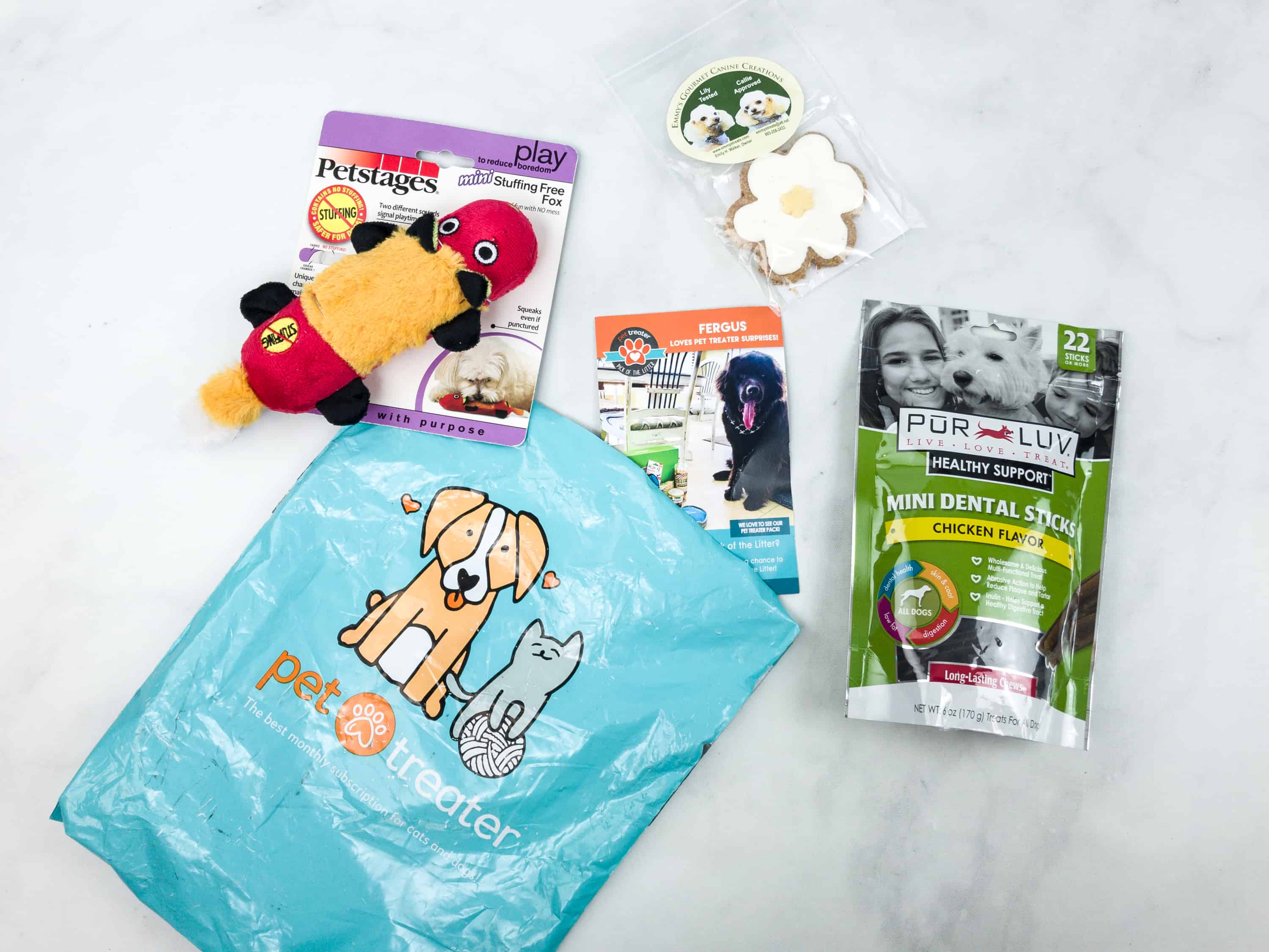 Pet Treater Dog Box Mini May 2018 Subscription Box Review + 50% Off Coupon!