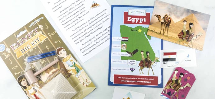 Little Passports World Edition Subscription Box Review + Coupon – EGYPT