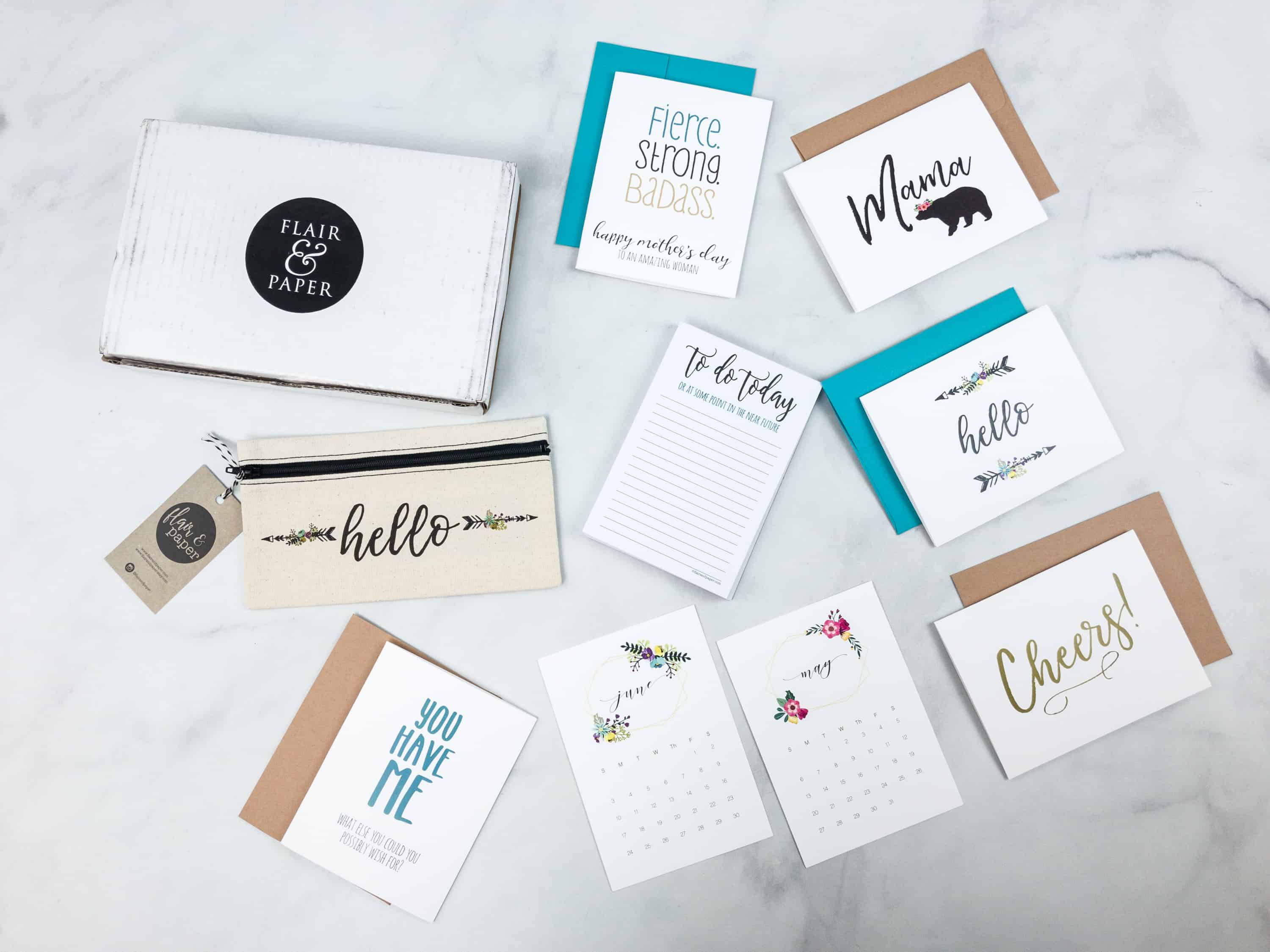 Flair and Paper May 2018 Subscription Box Review