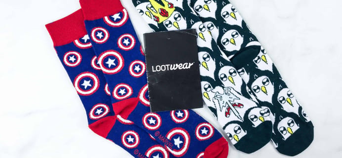 Loot Socks by Loot Crate April 2018 Subscription Box Review & Coupon