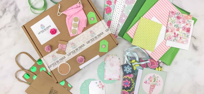 Gifted On Paper April 2018 Subscription Box Review + Coupon