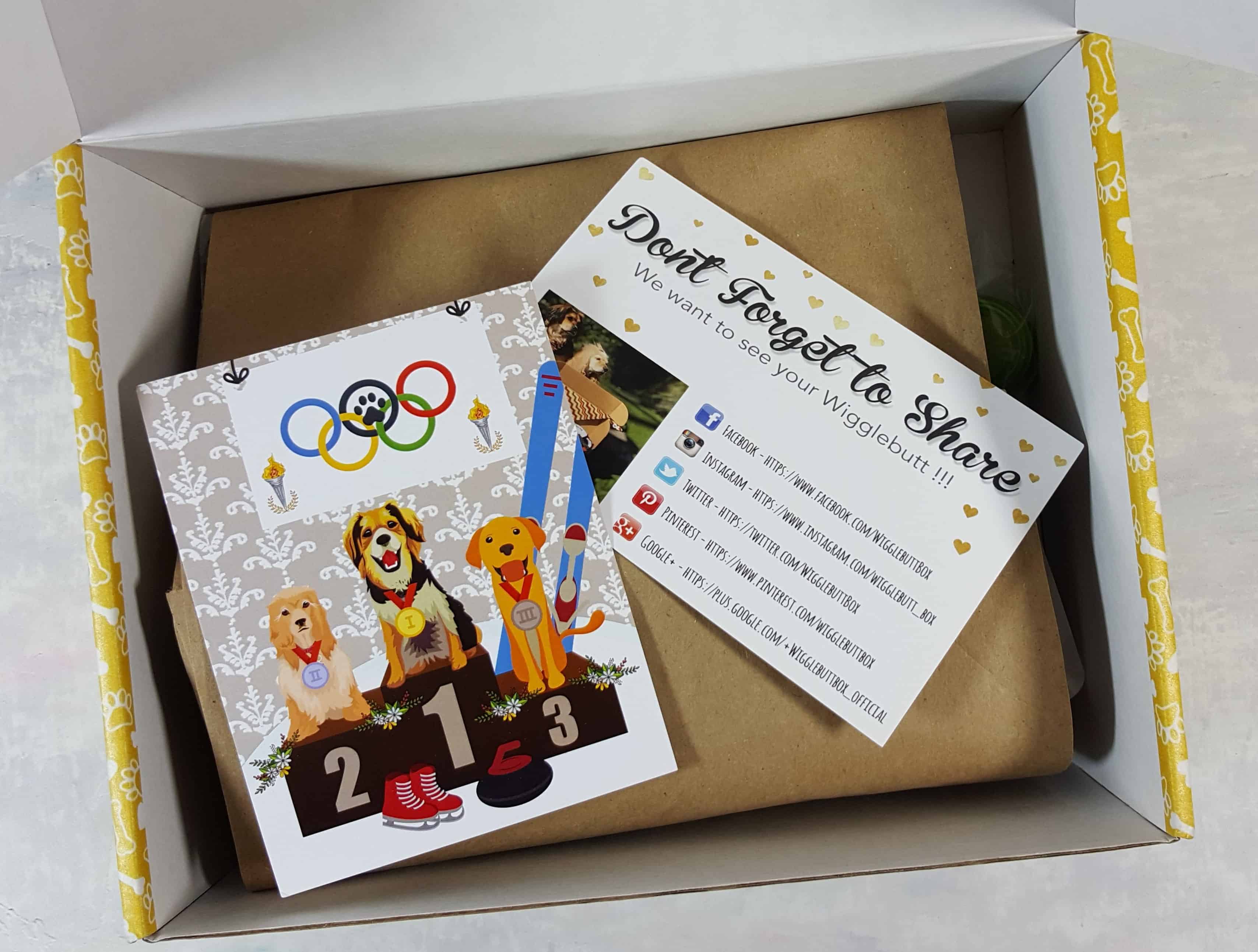 Wigglebutt Box Dog Subscription Box Review – February 2018