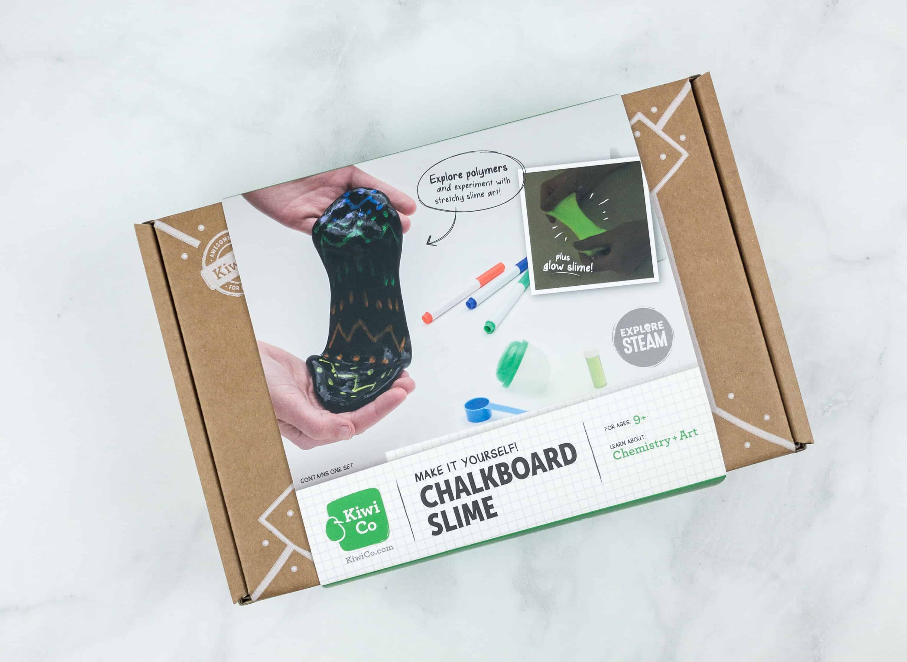 KiwiCo STEAM Crate Review & Coupon – Chalkboard & Glow Slime