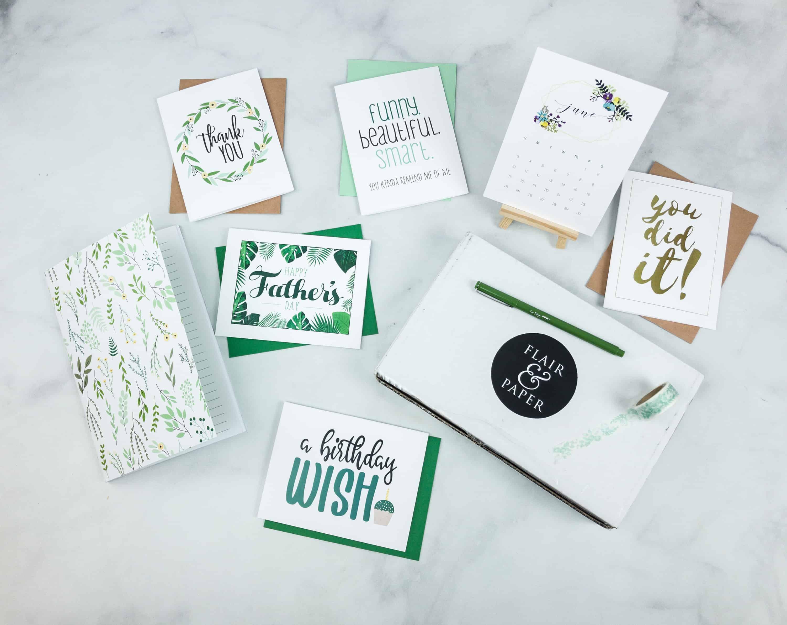 Flair and Paper June 2018 Subscription Box Review