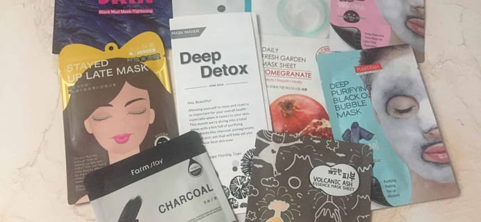 Beauteque Mask Maven June 2018 Subscription Box Review + Coupon