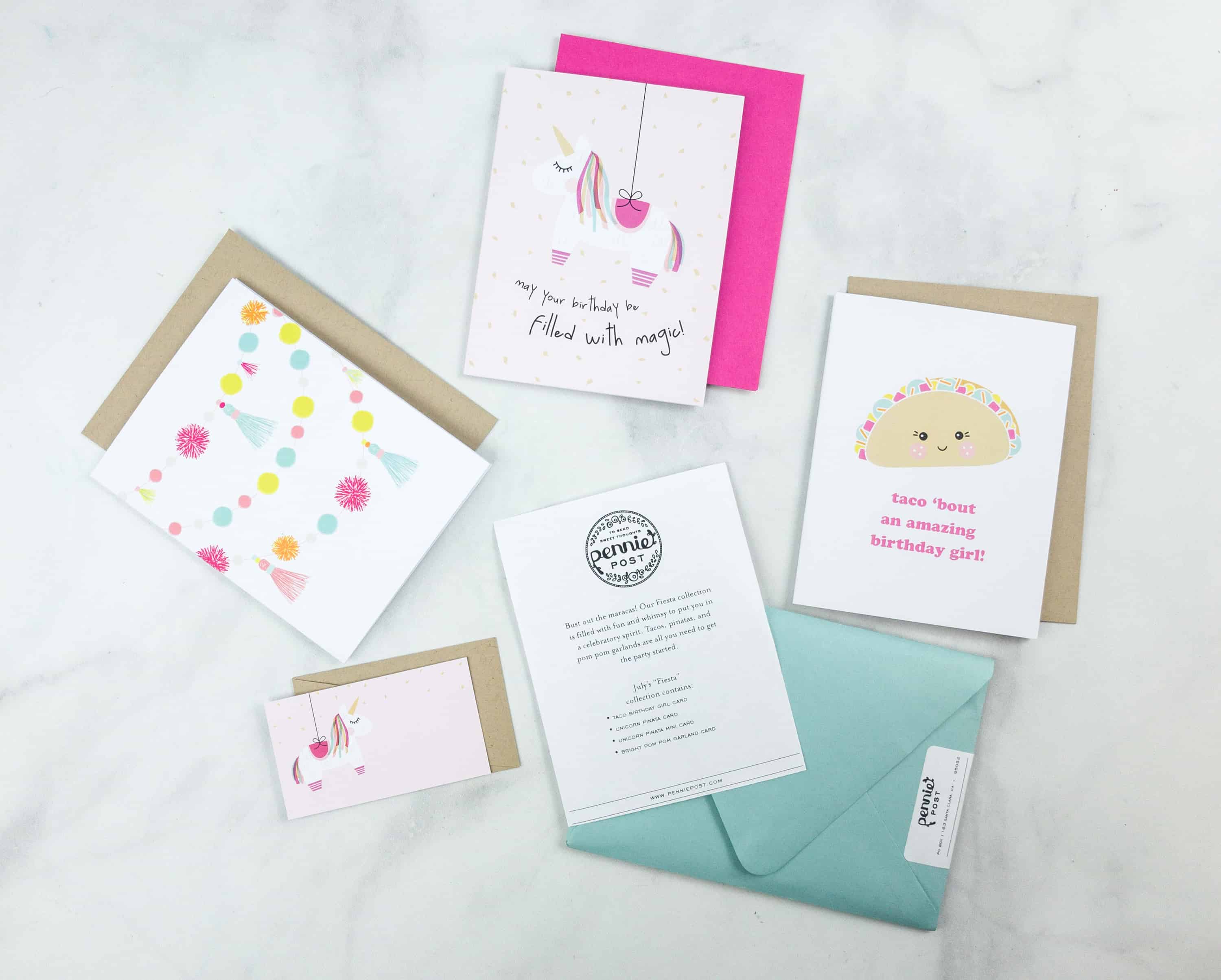 Pennie Post Stationery July 2018 Subscription Review