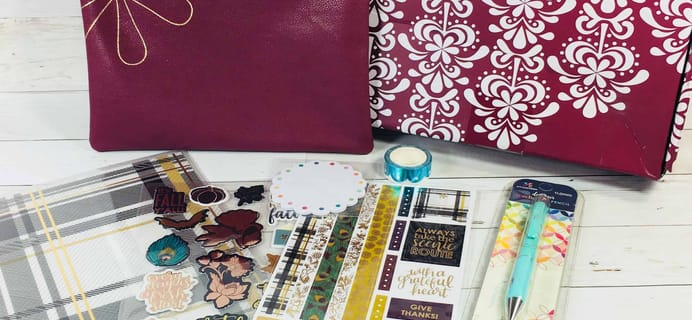 Erin Condren Seasonal Surprise Box Fall 2018 Box Review
