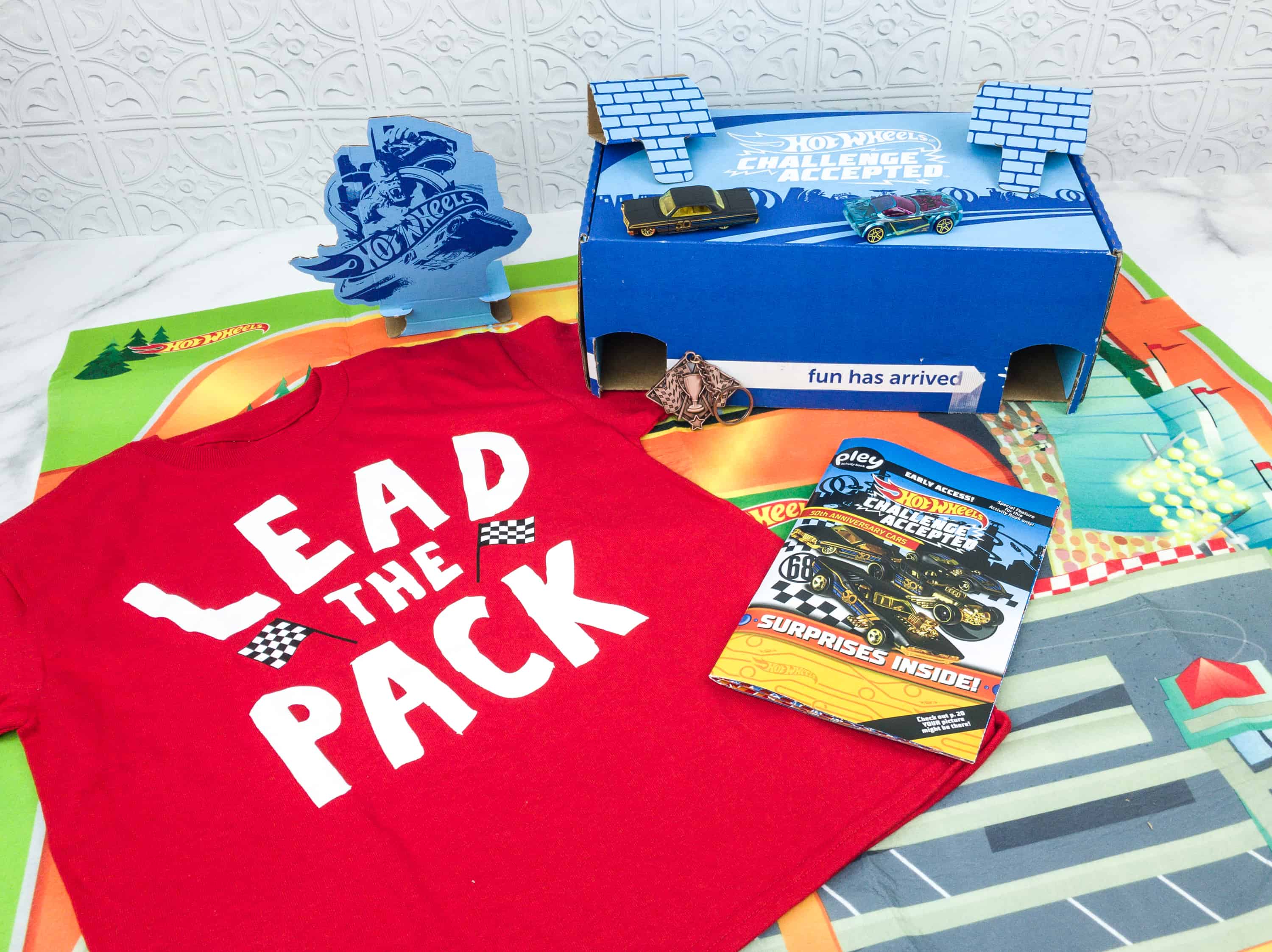 Hot Wheels Challenge Accepted PleyBox September 2018 Subscription Box Review