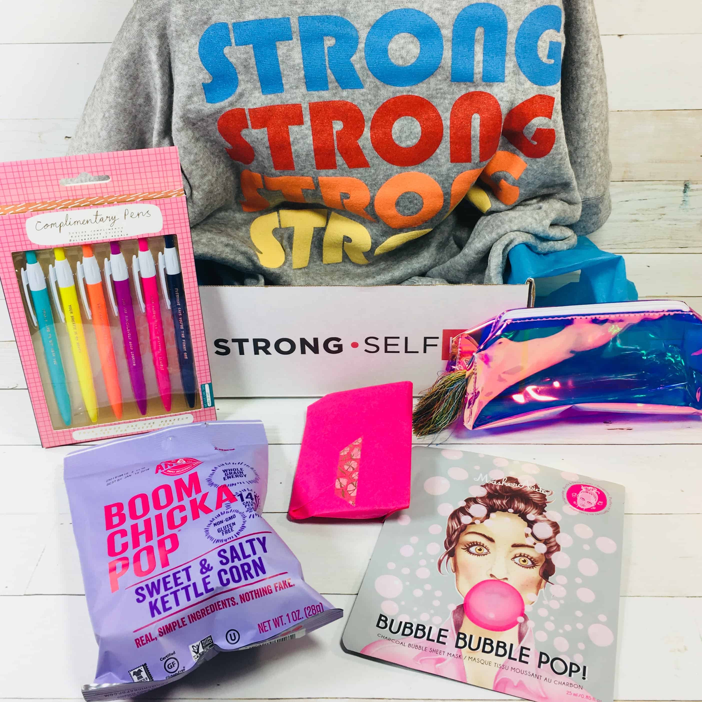 STRONG selfie Subscription Box Review – Fall 2018 BURST (box)