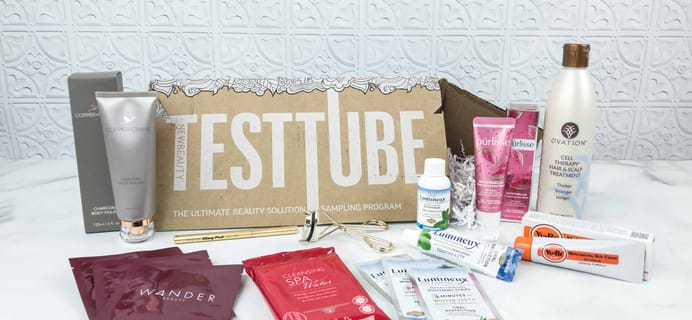 New Beauty Test Tube September 2018 Subscription Box Review
