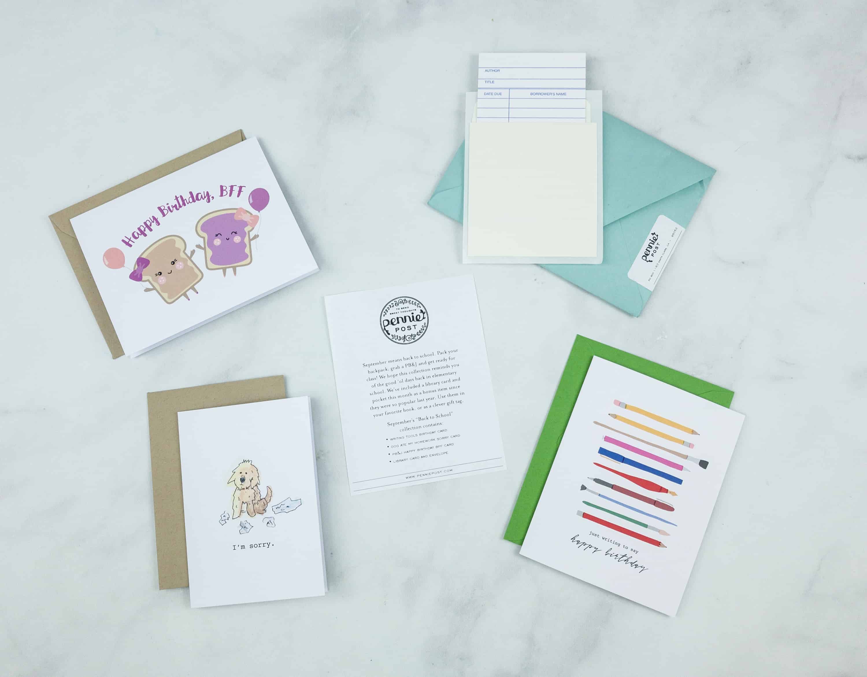 Pennie Post Stationery September 2018 Subscription Review