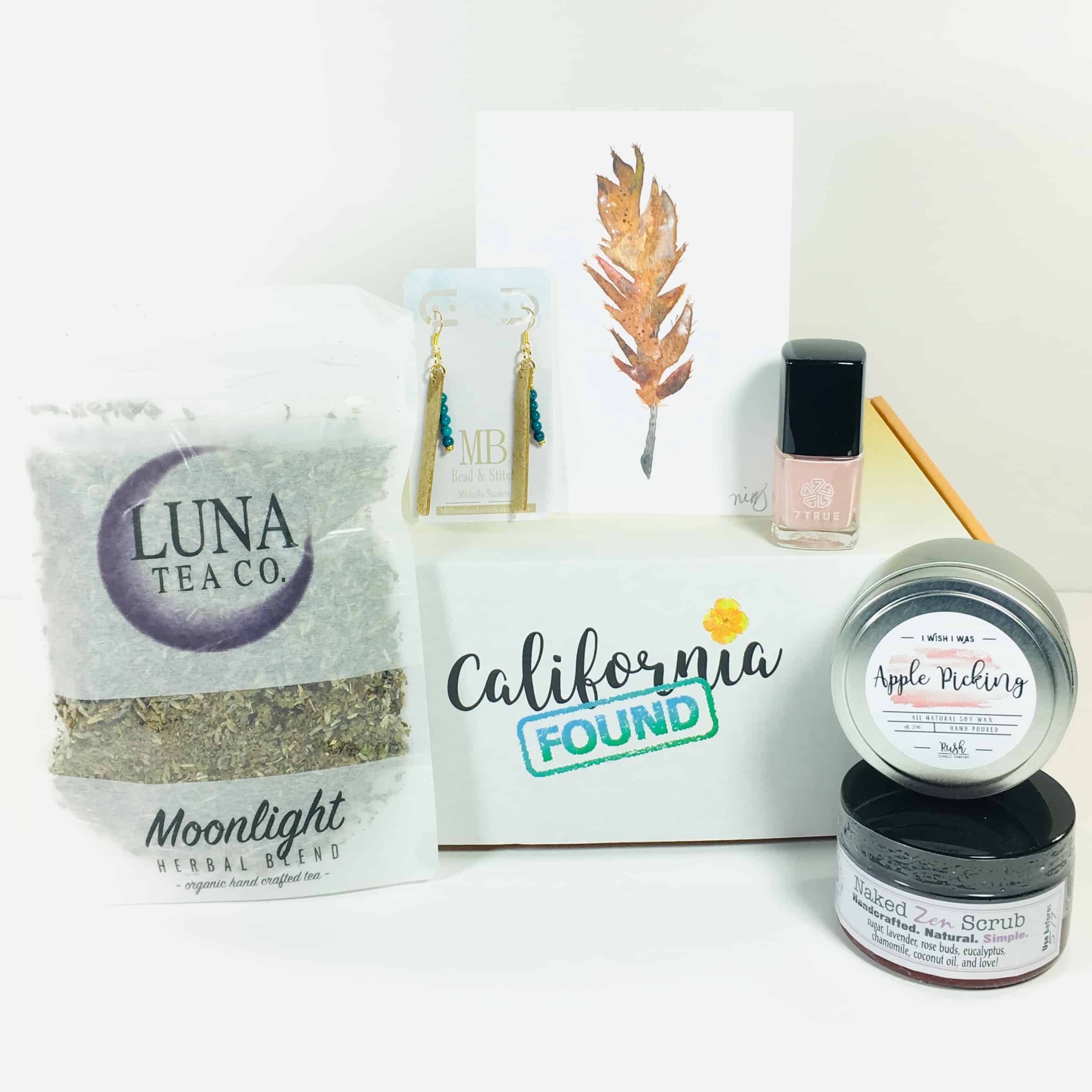 California Found October 2018 Subscription Box Review + Coupon