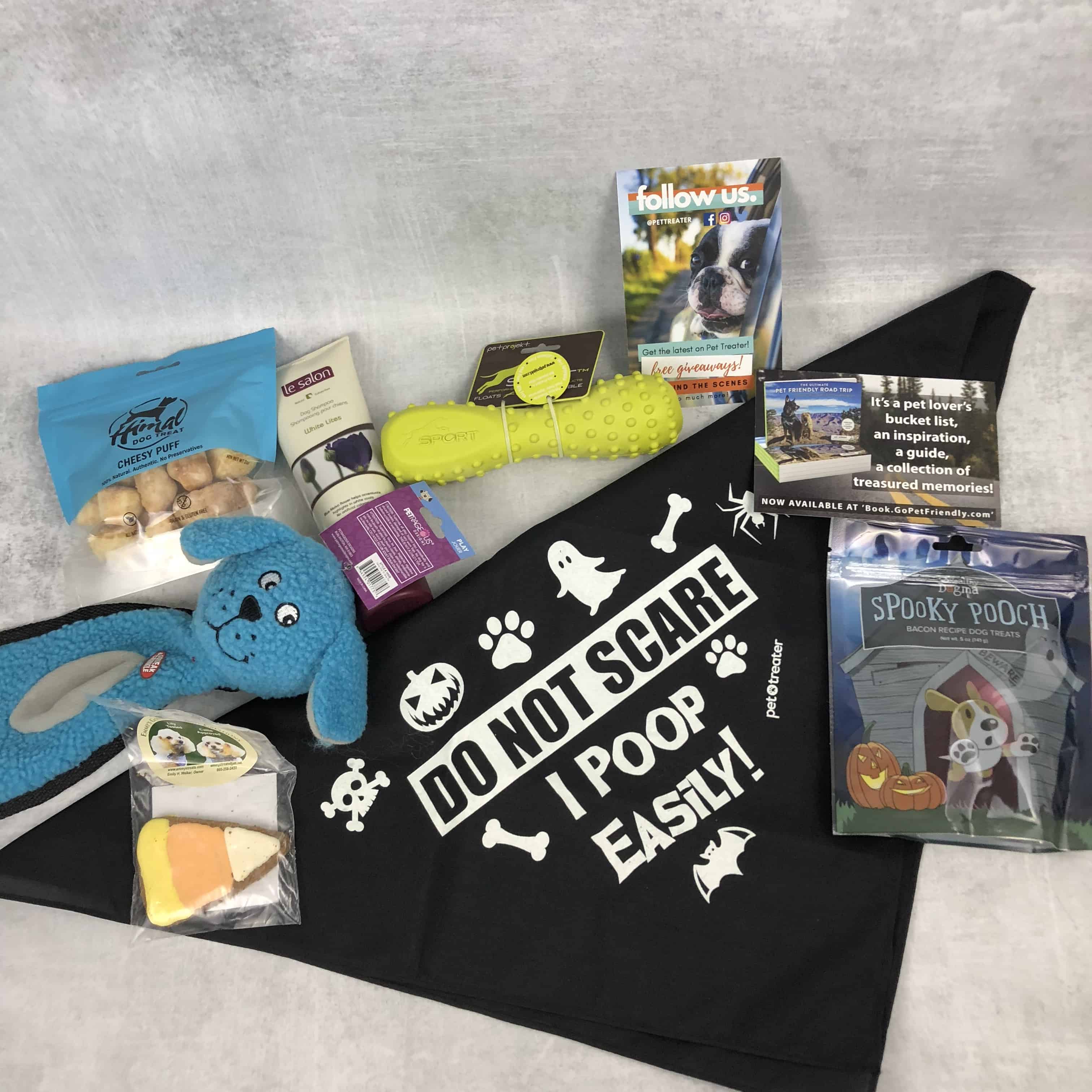 Pet Treater Deluxe Dog Pack Subscription Box Review + Coupon – October 2018