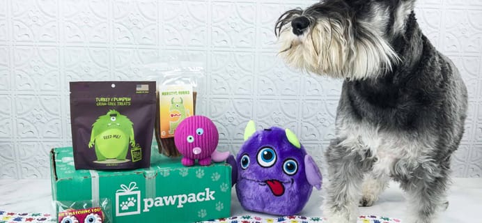 PawPack Dog Subscription Box Review + Coupon – October 2018