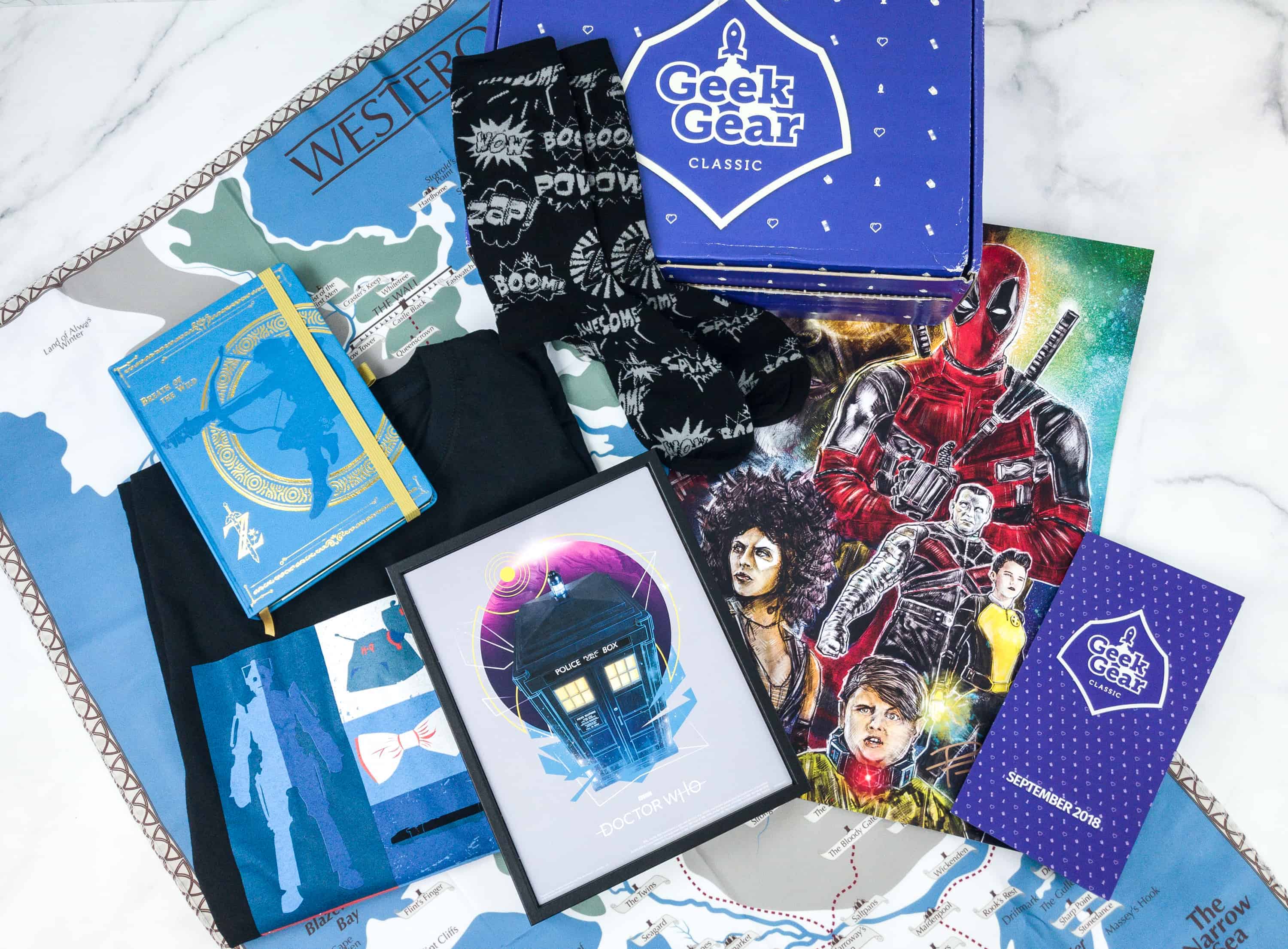 Geek Gear Box September 2018 Subscription Box Review + Coupon
