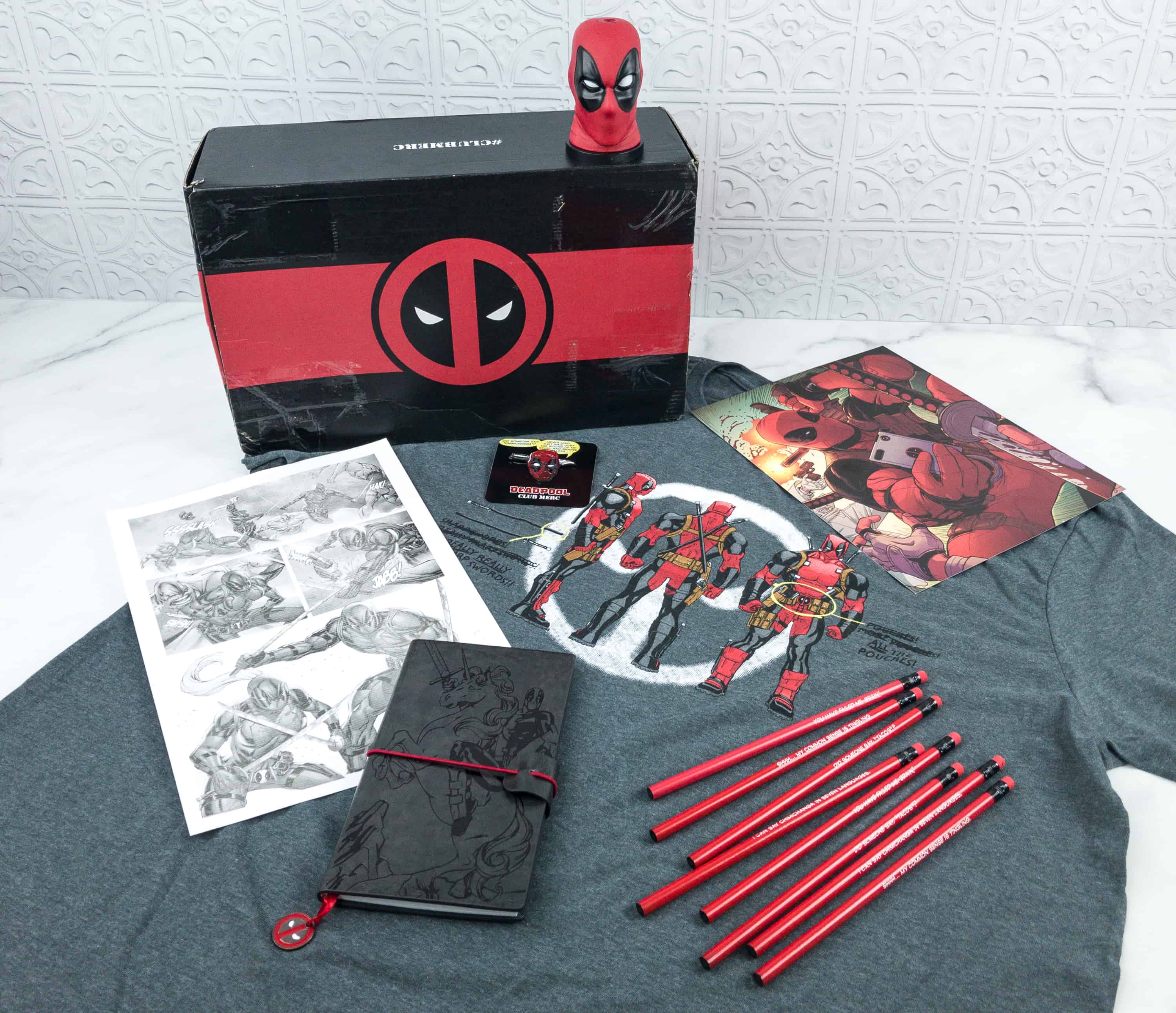 Deadpool Club Merc Fall 2018 Subscription Box Review + Coupon – STAY SHARP!