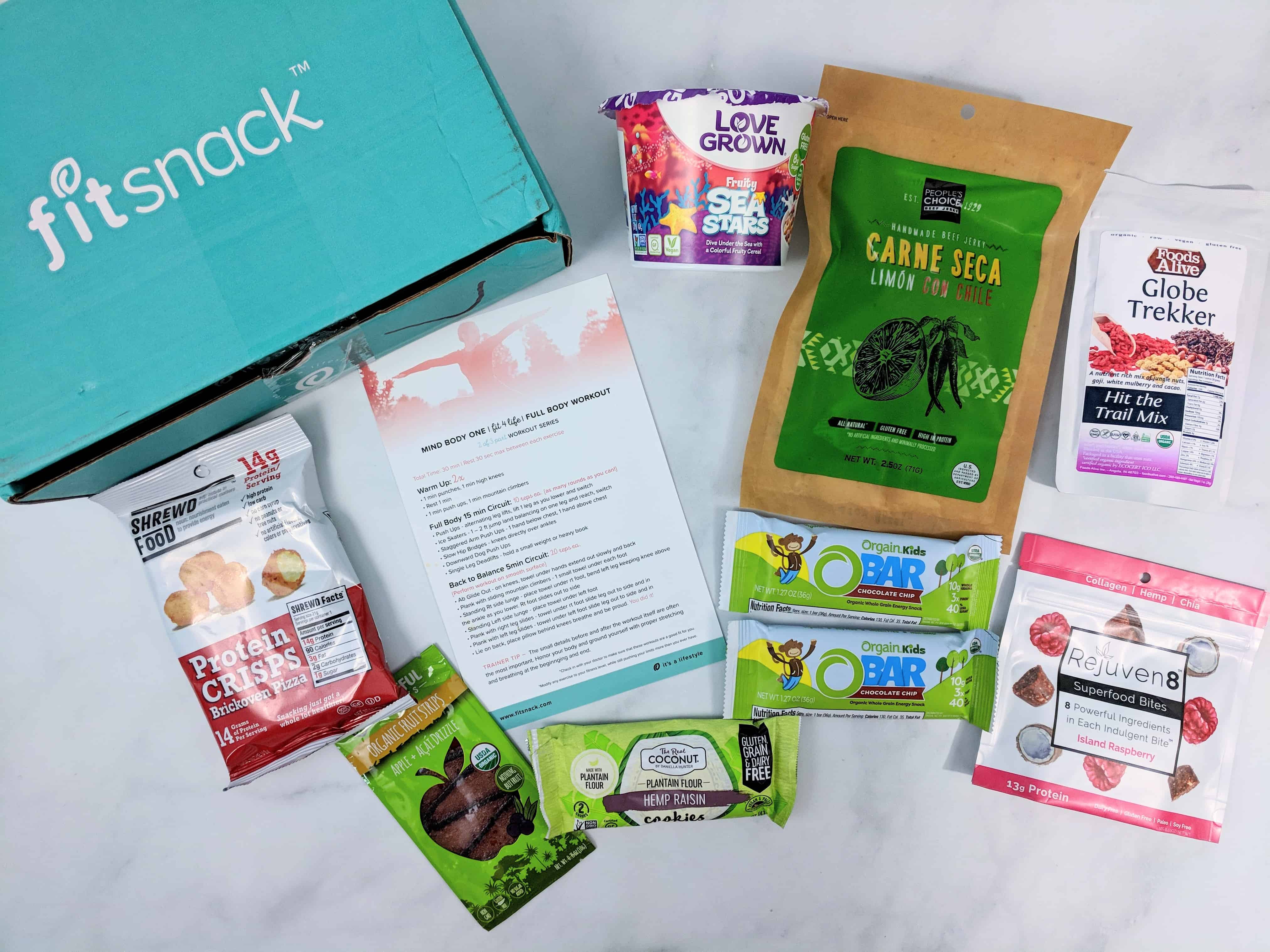 FitSnack September 2018 Subscription Box Review & Coupon