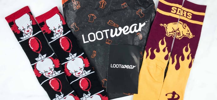 Loot Socks by Loot Crate October 2018 Subscription Box Review & Coupon