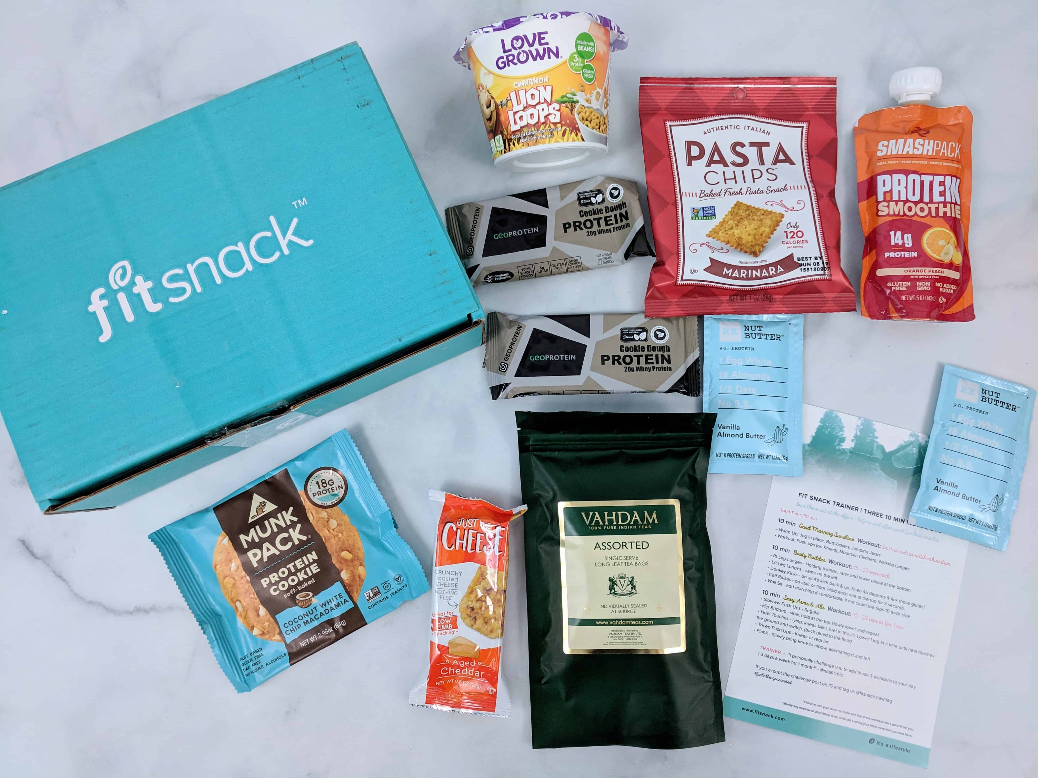 FitSnack October 2018 Subscription Box Review & Coupon
