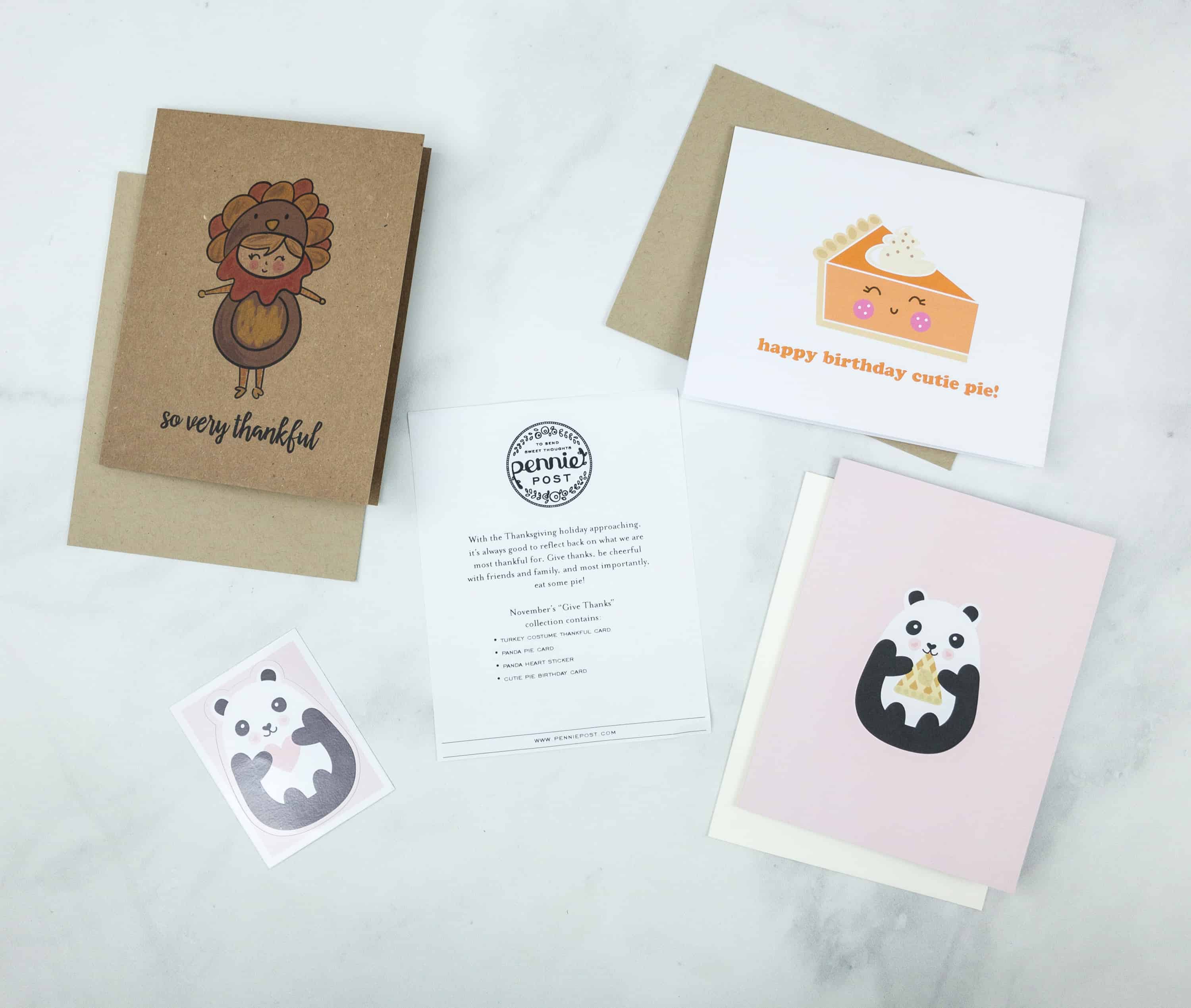 Pennie Post Stationery November 2018 Subscription Review