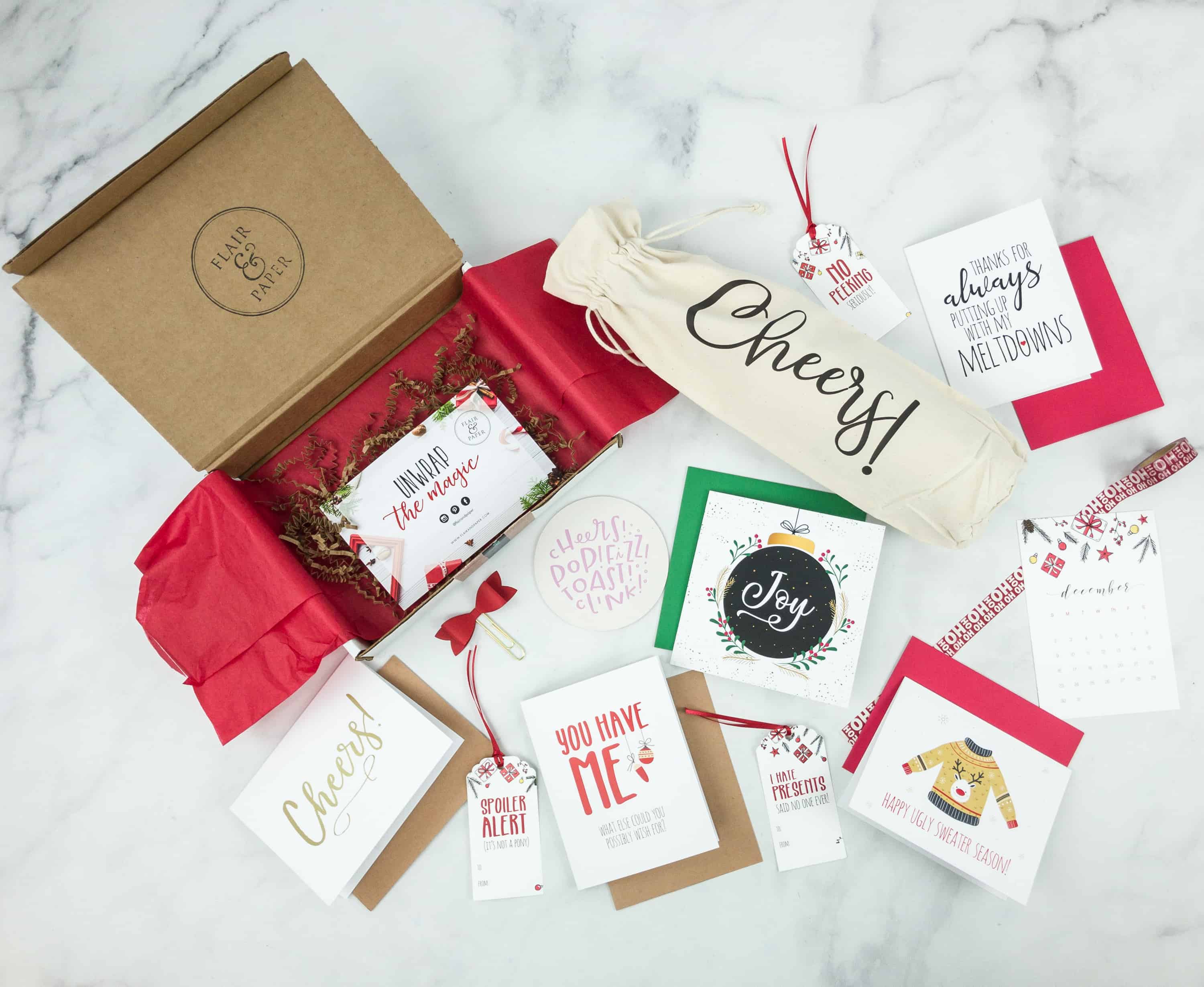 Flair and Paper December 2018 Subscription Box Review & Coupon