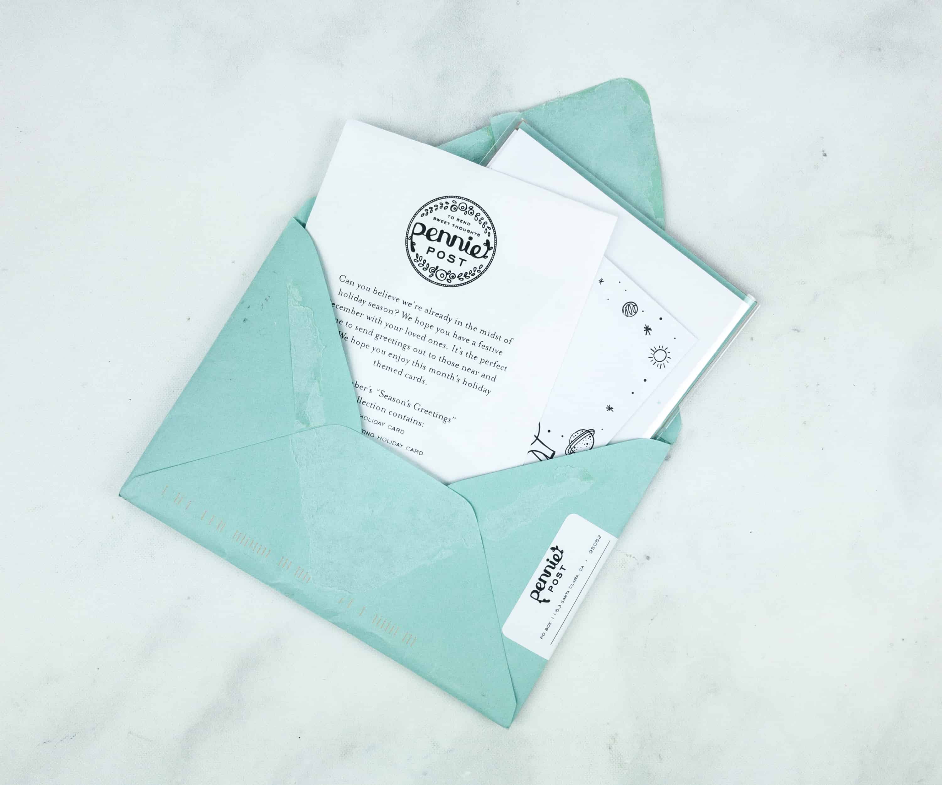 Pennie Post Stationery December 2018 Subscription Review