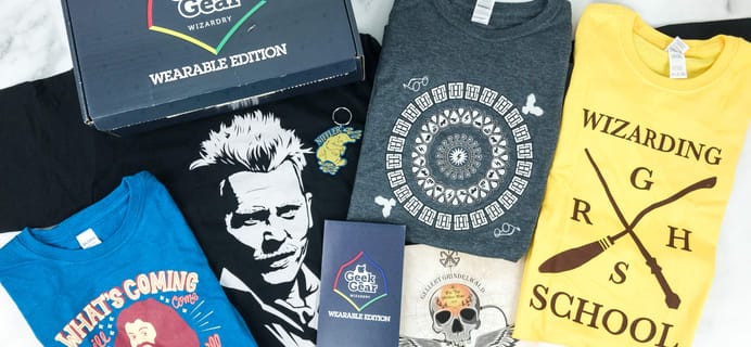 Geek Gear World of Wizardry Wearables December 2018 Subscription Box Review + Coupon