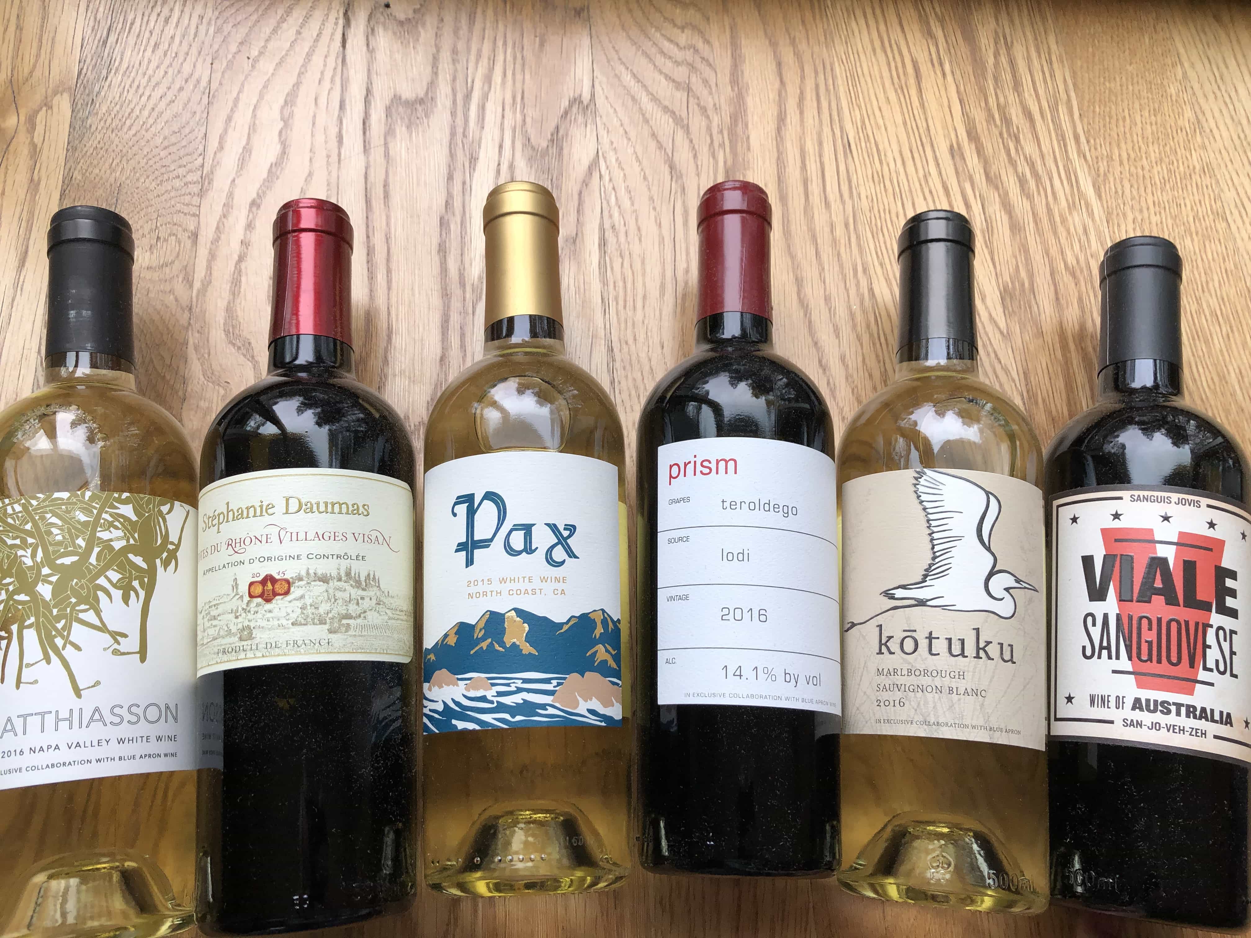 Blue Apron Wine January 2019 Subscription Box Review